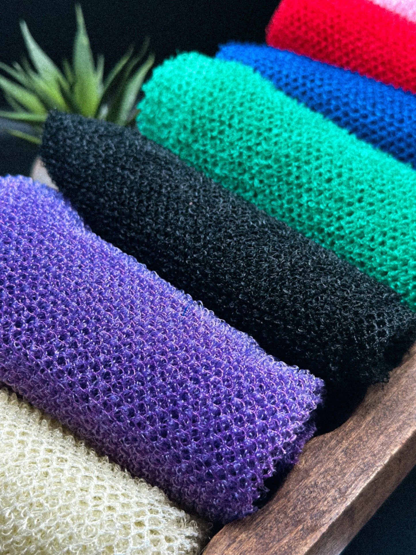 African Skincare Bundle – Authentic Net Sponge & Pure Black Soap